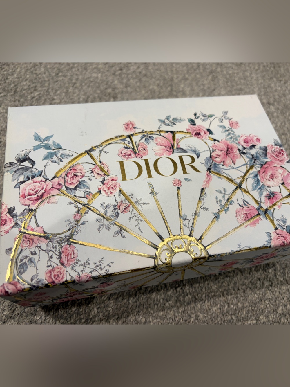 Limited edition Christian Dior Granville floral Box pink gold
